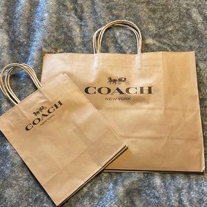 3 COACH NEW YORK Brand new 3 Coach paper bag